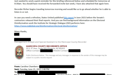 Exclusive: Maricopa Elections Chief Enlisted Foreign Censorship Group In War On Disapproved Speech